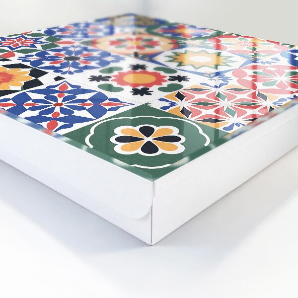 Schlüsselbox für die Wand mit Blumenmosaik