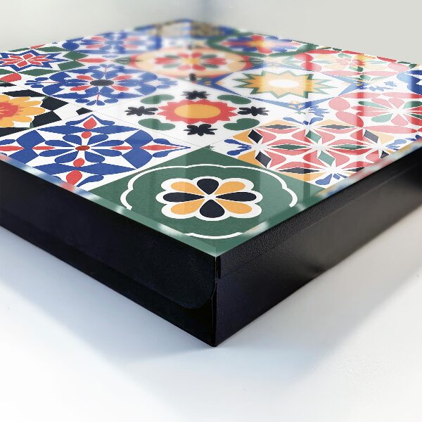Schlüsselbox für die Wand mit Blumenmosaik