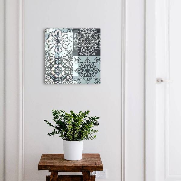 Schlüsselbox für die Wand mit geometrischem Muster