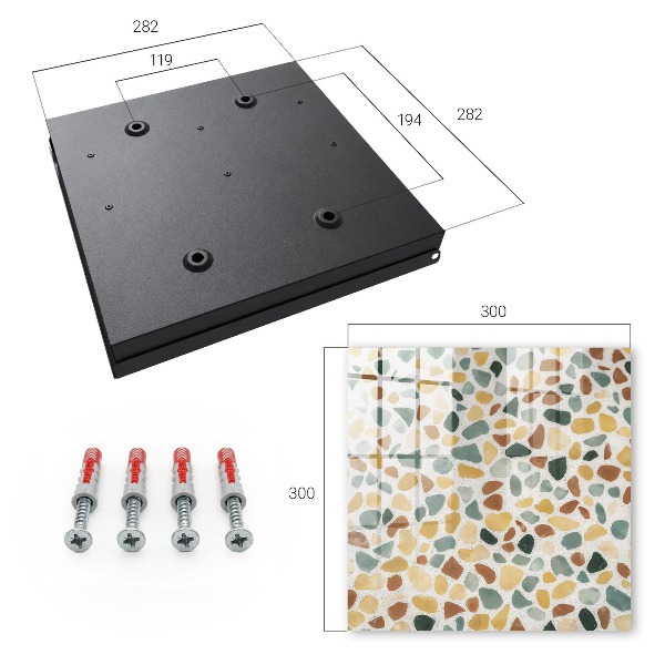 Schlüsselkasten mit Kieselsteinmosaik-Optik