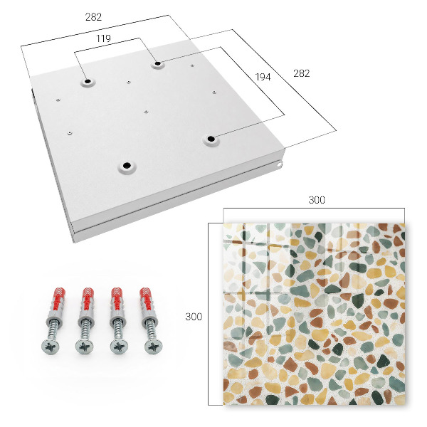 Schlüsselkasten mit Kieselsteinmosaik-Optik