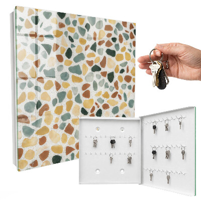 Schlüsselkasten mit Kieselsteinmosaik-Optik