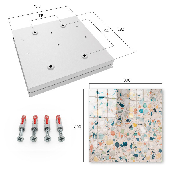 Schlüsselbox zur Wandmontage Design Mosaik der Farben