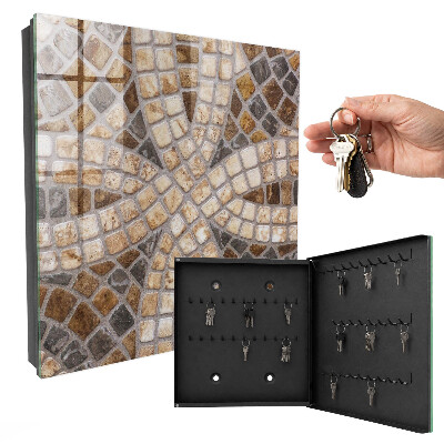 Schlüsselbox zur Wandmontage stilvolles Mosaik-Design