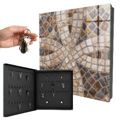 Schlüsselbox zur Wandmontage stilvolles Mosaik-Design