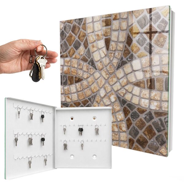Schlüsselbox zur Wandmontage stilvolles Mosaik-Design