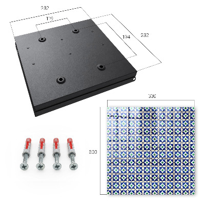 Schlüsselkasten mit geometrischer Abstraktion