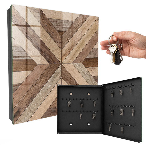 Schlüsselbox aus Holzgeometrie