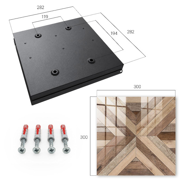 Schlüsselbox aus Holzgeometrie