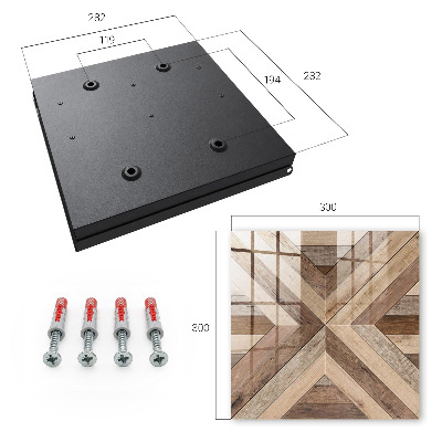 Schlüsselbox aus Holzgeometrie