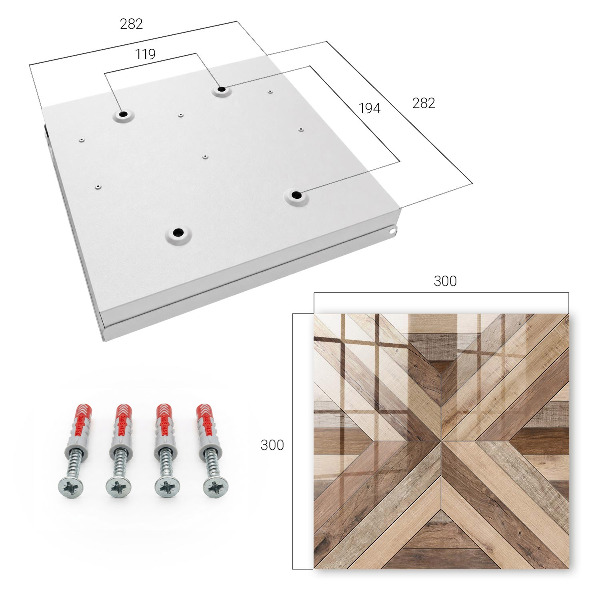 Schlüsselbox aus Holzgeometrie