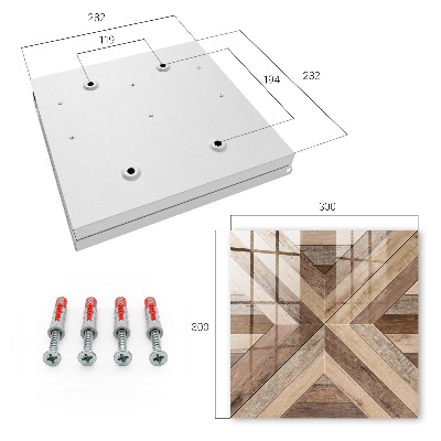 Schlüsselbox aus Holzgeometrie