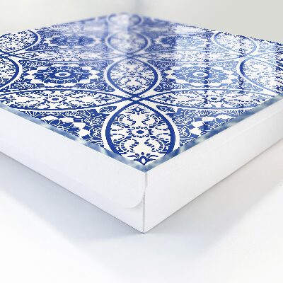 Schlüsselbox mit blauem Mosaikdesign