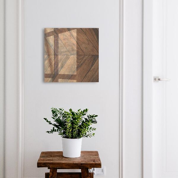 Schlüsselkasten aus Holz in Fischgrätenoptik