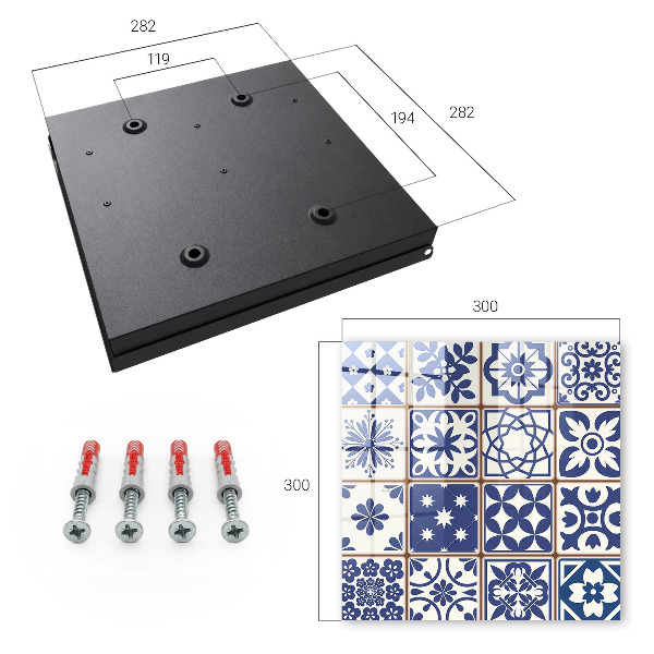 Schlüsselbox im Retro-Mosaik-Design