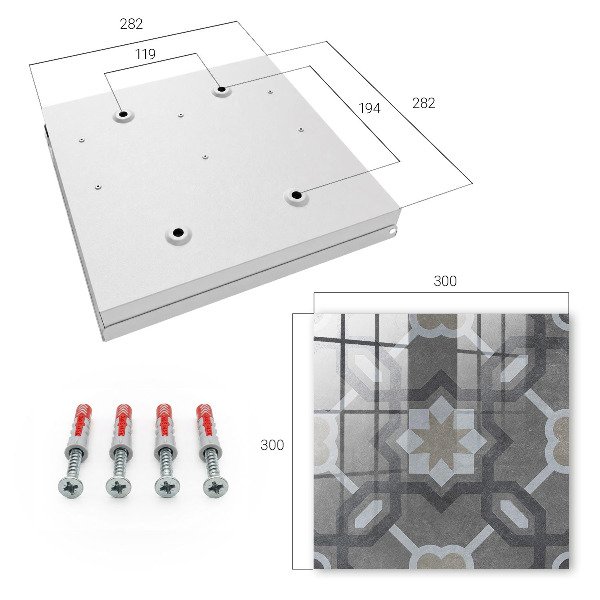Schlüsselbox für die Wand im geometrischen Design
