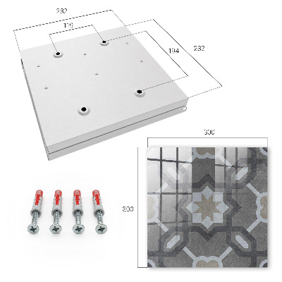 Schlüsselbox für die Wand im geometrischen Design
