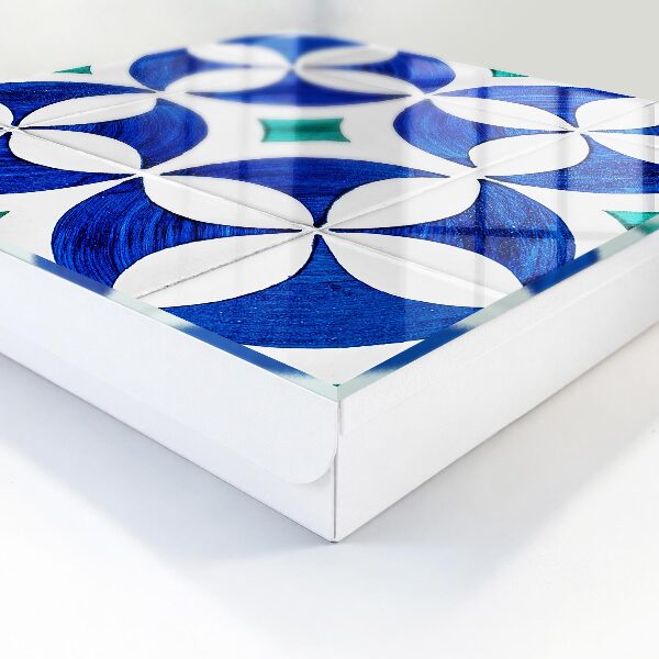Schlüsselbox mit geometrischem Motiv