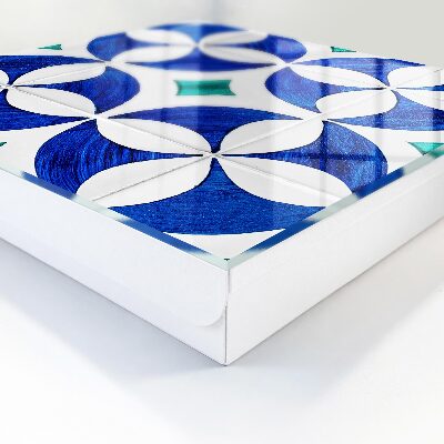 Schlüsselbox mit geometrischem Motiv