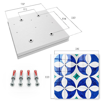 Schlüsselbox mit geometrischem Motiv