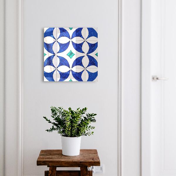 Schlüsselbox mit geometrischem Motiv