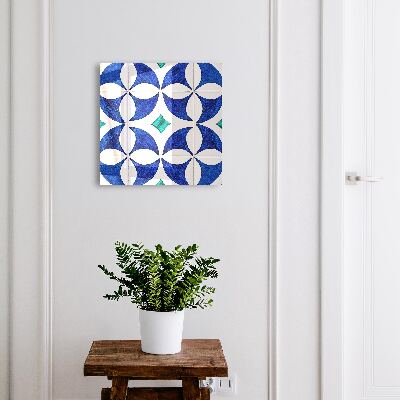 Schlüsselbox mit geometrischem Motiv