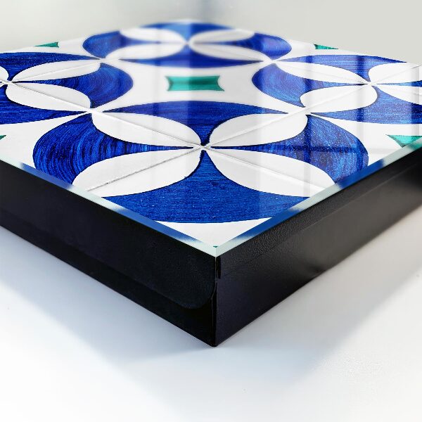 Schlüsselbox mit geometrischem Motiv