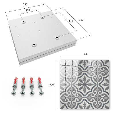 Schlüsselkasten mit geometrischem Muster