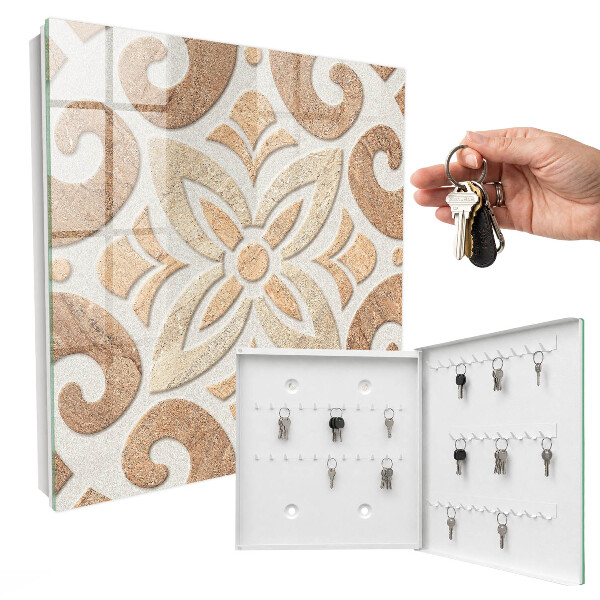 Schlüsselbox in elegantem Beige