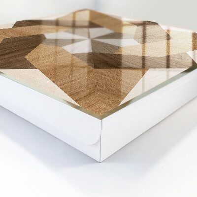 Schlüsselbox für die Wand aus Holz in Sternform