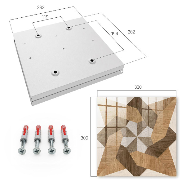 Schlüsselbox für die Wand aus Holz in Sternform