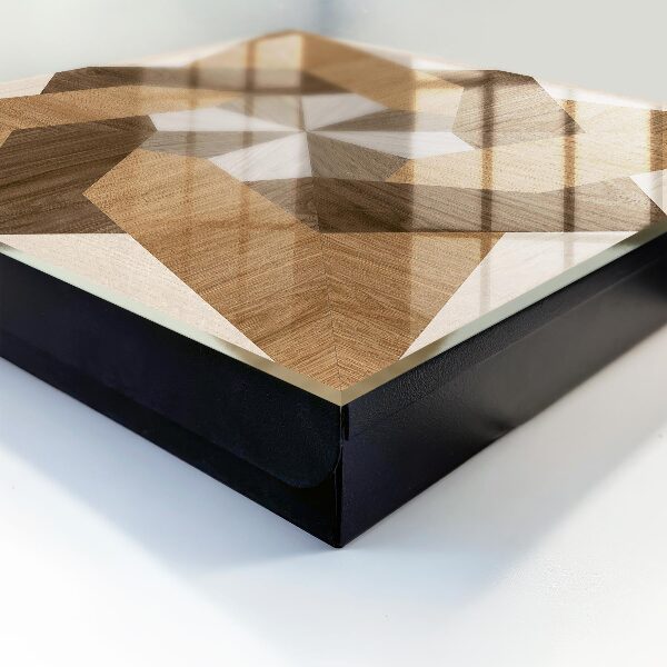 Schlüsselbox für die Wand aus Holz in Sternform
