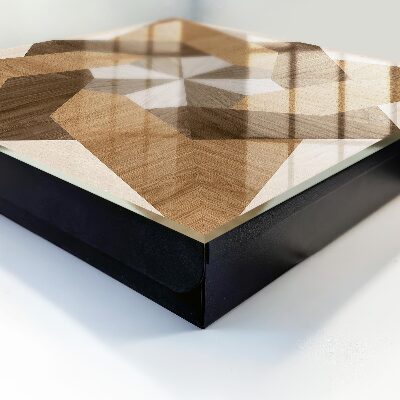 Schlüsselbox für die Wand aus Holz in Sternform