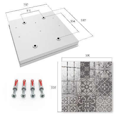 Schlüsselbox für die Wand mit Mosaikmuster