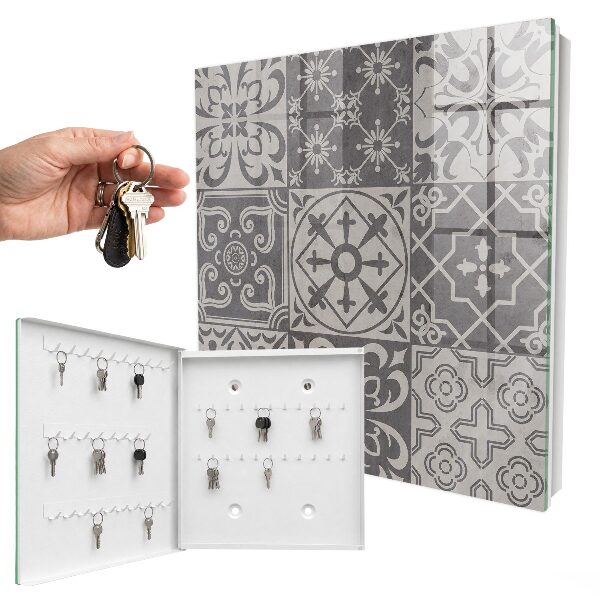 Schlüsselbox für die Wand mit Mosaikmuster