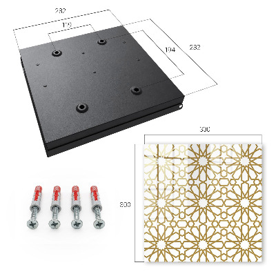 Schlüsselbox mit geometrischem Muster