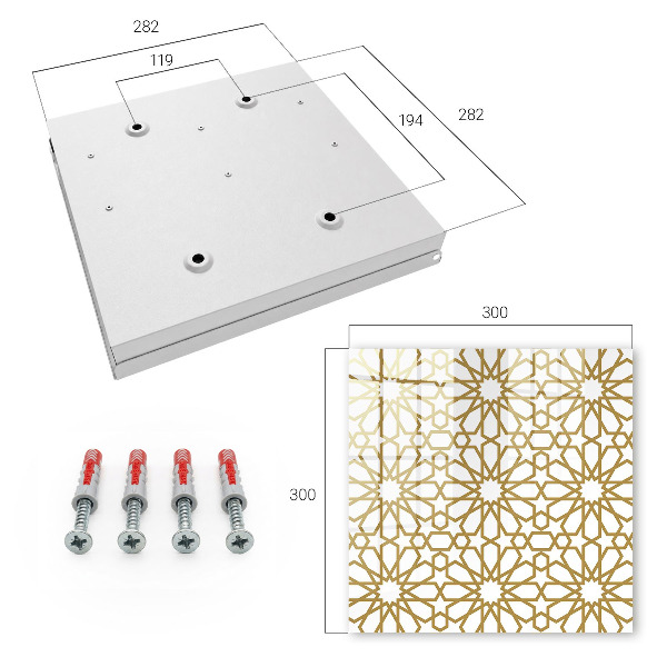 Schlüsselbox mit geometrischem Muster