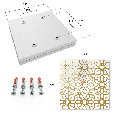 Schlüsselbox mit geometrischem Muster