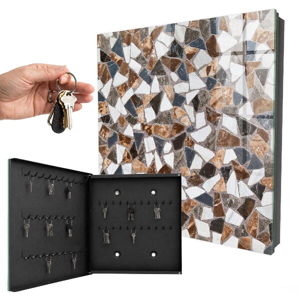 Schlüsselbox mit geometrischem Mosaikmuster