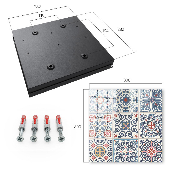 Schlüsselbox mit Mosaikmuster
