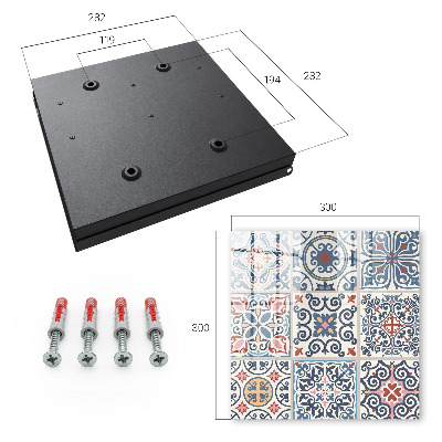 Schlüsselbox mit Mosaikmuster