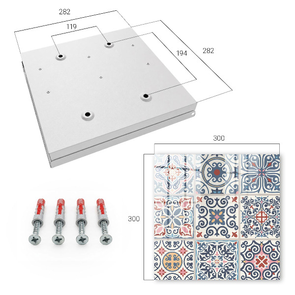 Schlüsselbox mit Mosaikmuster