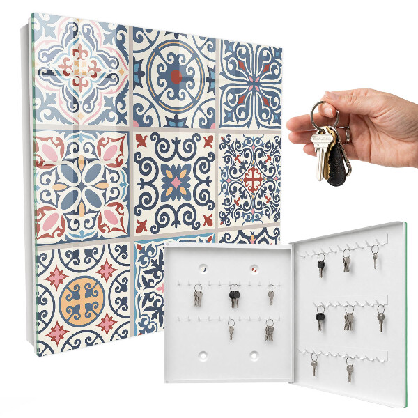 Schlüsselbox mit Mosaikmuster