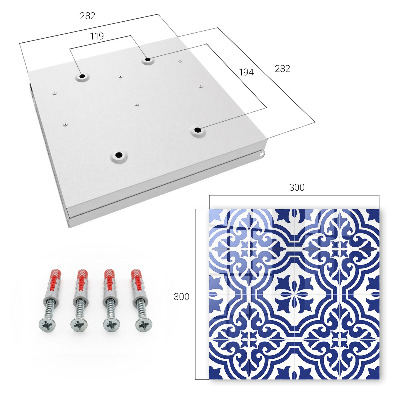 Wand-Schlüsselbox mit geometrischem Design
