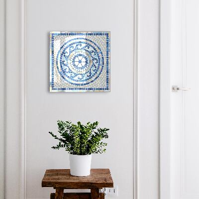 Schlüsselkasten mit geometrischem Mosaik-Design