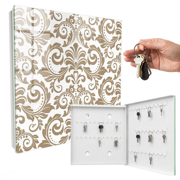 Schlüsselbox mit Blumenschmuck