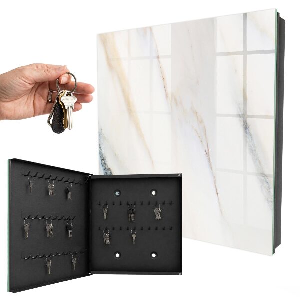 Schlüsselbox für die Wand in Marmoroptik