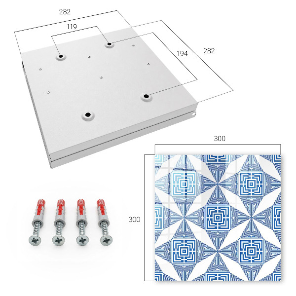 Schlüsselbox mit geometrischem Muster