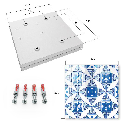 Schlüsselbox mit geometrischem Muster
