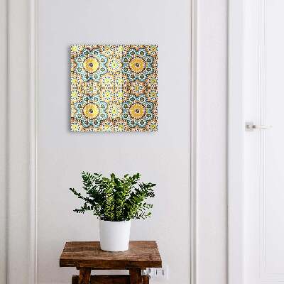Schlüsselbox zur Wandmontage mit geometrischem Mosaikdesign